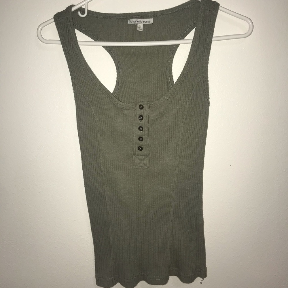 Olive tank top